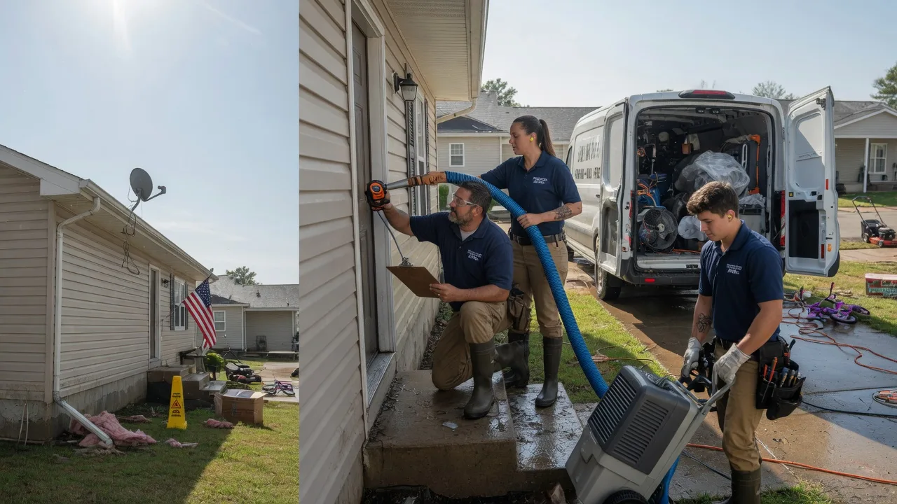 Ceiling Water Damage Restoration in Girard, IL near me
